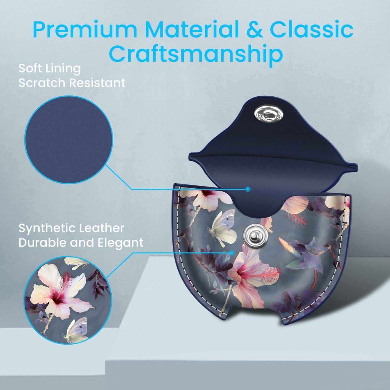 Premium Material & Classic Craftsmanship

Soft Lining  
Scratch Resistant

Synthetic Leather  
Durable and Elegant