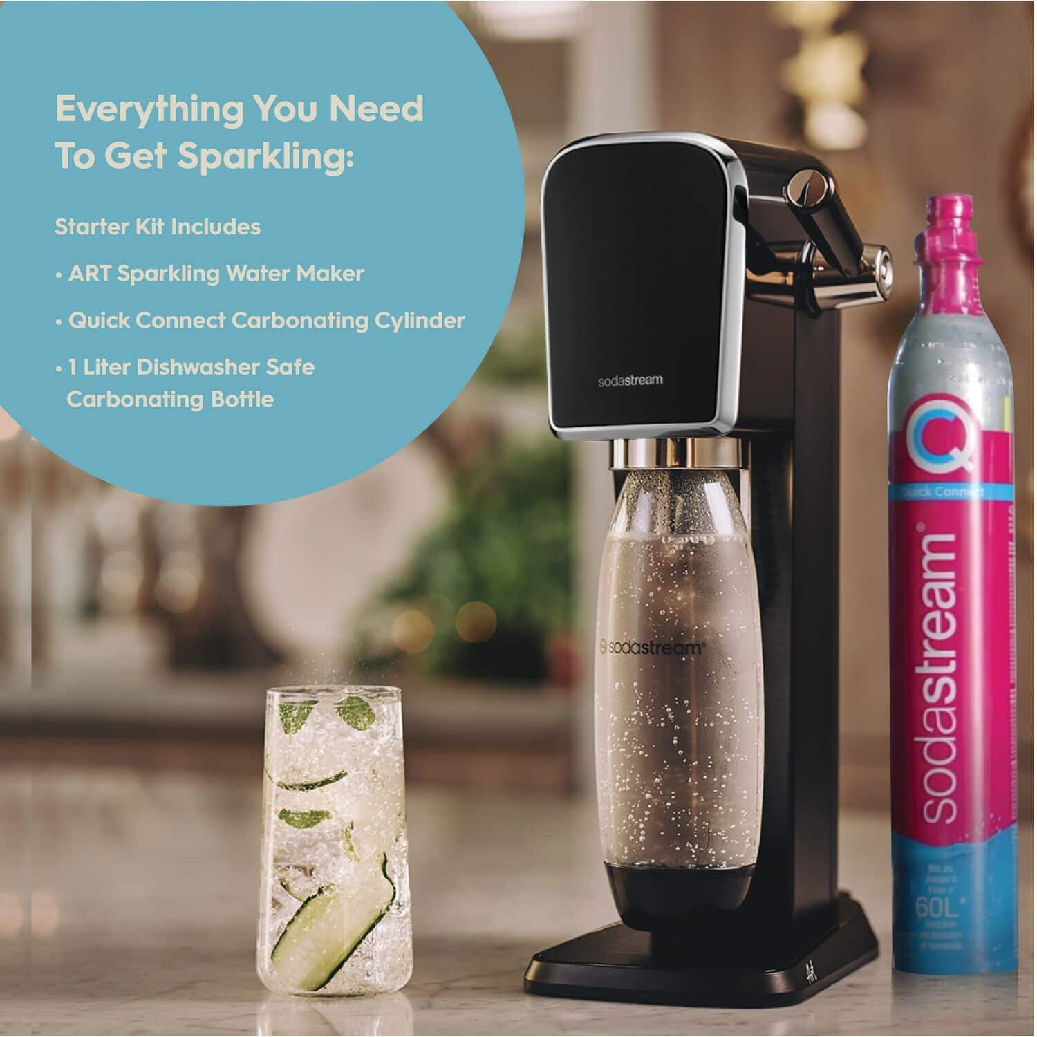 Alt View Zoom 16. SodaStream - Art Sparkling Water Maker - Black.