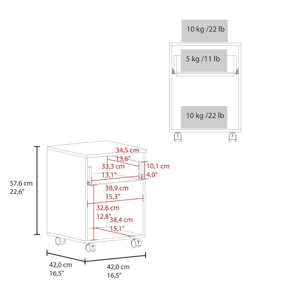 10 kg / 22 lb  
5 kg / 11 lb  
10 kg / 22 lb  

57,6 cm / 22,6"  
34,5 cm / 13,6"  
33,3 cm / 13,1"  
38,9 cm / 15,3"  
32,6 cm / 12,8"  
38,4 cm / 15,1"  
10,1 cm / 4,0"  

42,0 cm / 16,5"  
42,0 cm / 16,5"