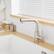 Alt View 3. Boyel Living - Brushed Nickel 2 Spray Patterns Stainless Steel Pull Out Kitchen Faucet with Water Supply Hoses - Brushed Nickel.
