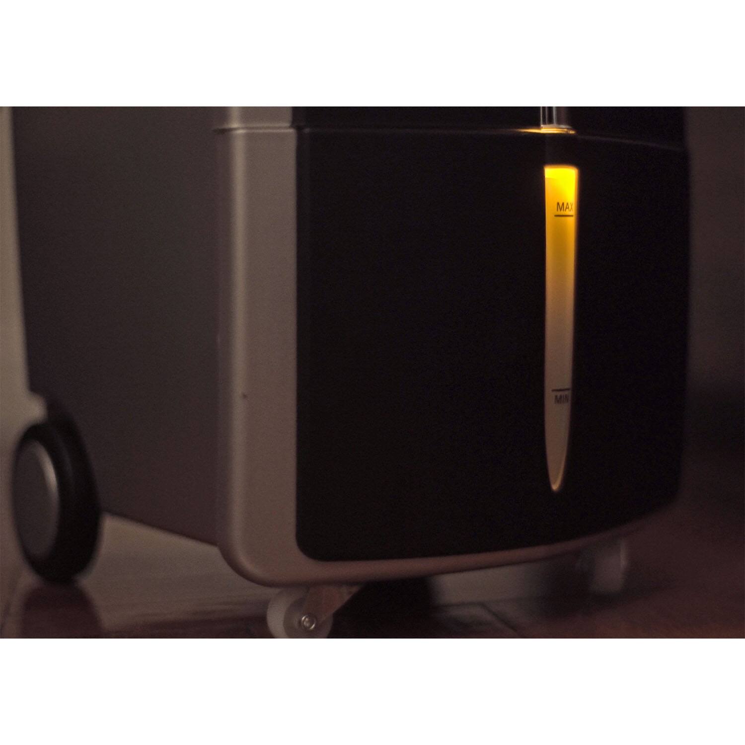 Alt View 23. Quilo - 211 CFM Indoor Portable Tower Fan with Evaporative Cooling - Black/Silver.