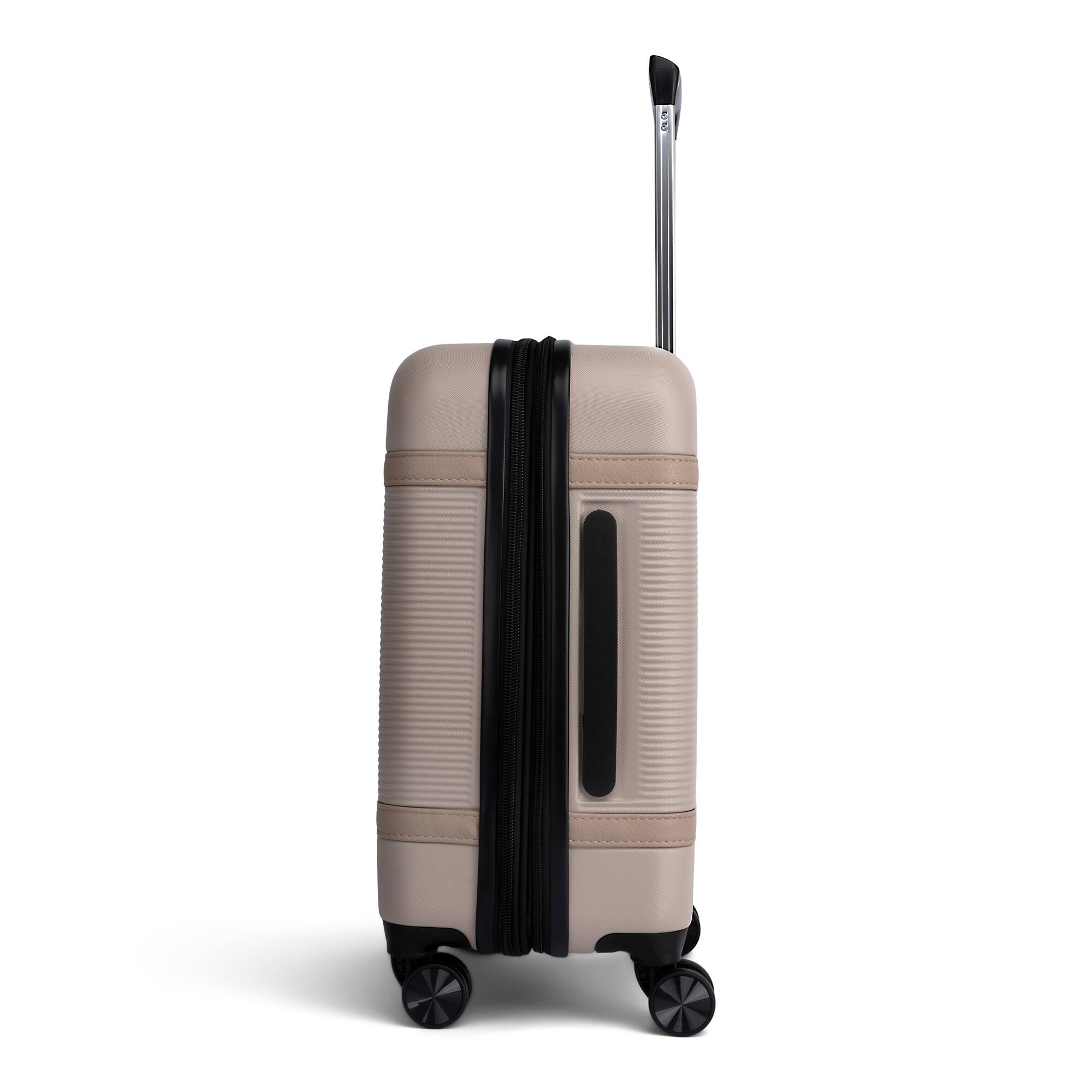 Left. Bugatti - Wellington Expandable Spinner Hardside Suitcase Set - 3 Piece - Cookie.