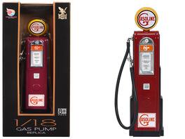 "Gasoline" Vintage Digital Gas Pump Replica 1/18 Diecast Replica by Road Signature - Red