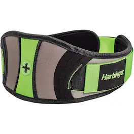 Harbinger - Women's 5" Contour FlexFit Belt - XS - /Black/Gray - Green