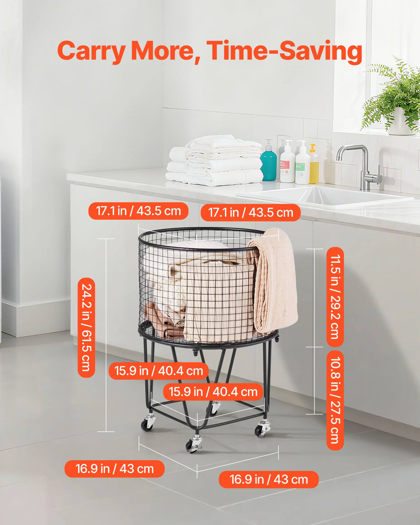 Carry More, Time-Saving

17.1 in / 43.5 cm  
17.1 in / 43.5 cm  
24.2 in / 61.5 cm  
15.9 in / 40.4 cm  
15.9 in / 40.4 cm  
16.9 in / 43 cm  
16.9 in / 43 cm  
11.5 in / 29.2 cm  
10.8 in / 27.5 cm