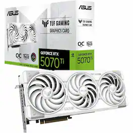ASUS - TUF NVIDIA GeForce 5070 Ti Graphic Card - 16 GB GDDR7 - 7680 x 4320 - 2.61 GHz Boost Clock - 256 bit Bus Width - PCI