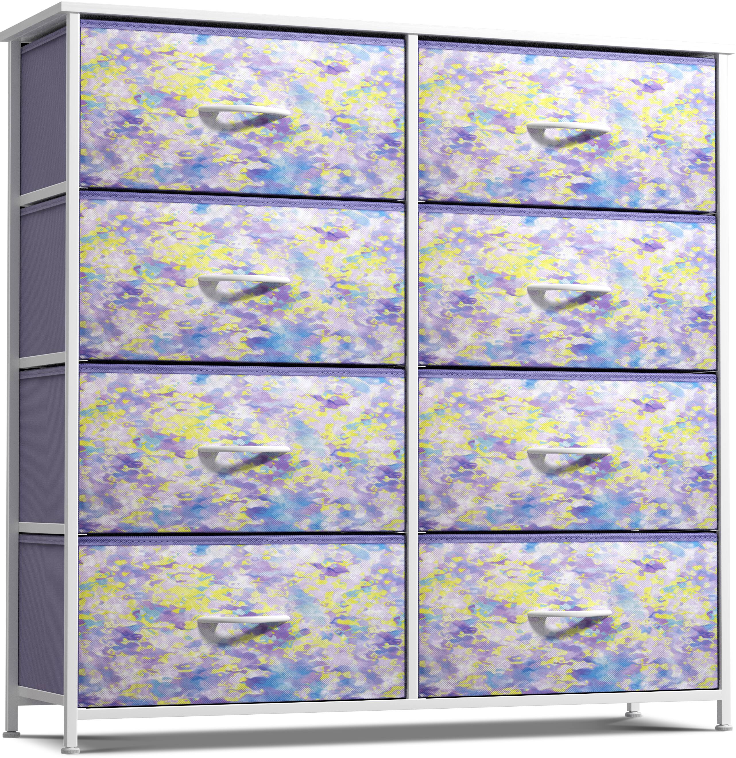 Tie dye yellow and purple