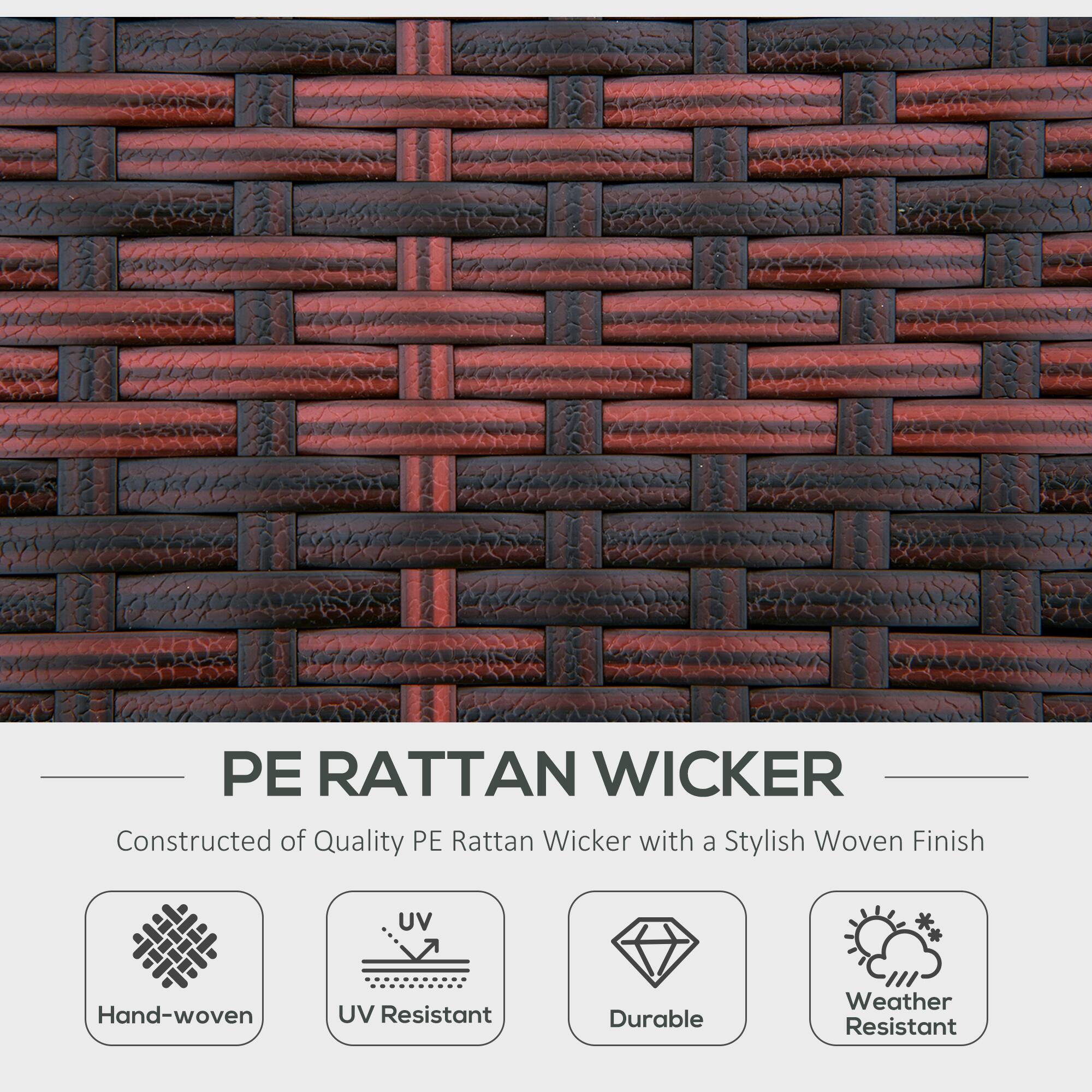 PE RATTAN WICKER
Constructed of Quality PE Rattan Wicker with a Stylish Woven Finish
Hand-woven
UV Resistant
Durable
Weather Resistant