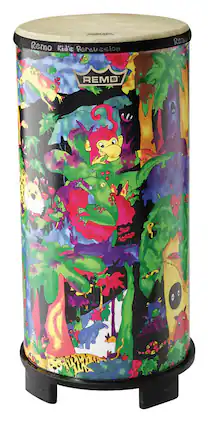 Remo - Kids' 10" x 22" Tubano - Black