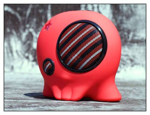Front Standard. Boombotix - Boombot2 Bluetooth Speaker - Sriracha Red.