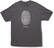 Front Standard. Fender® - Thumbprint T-Shirt (Large) - Charcoal.