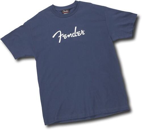Front Standard. Fender® - Men's T-Shirt (Small) - Blue.