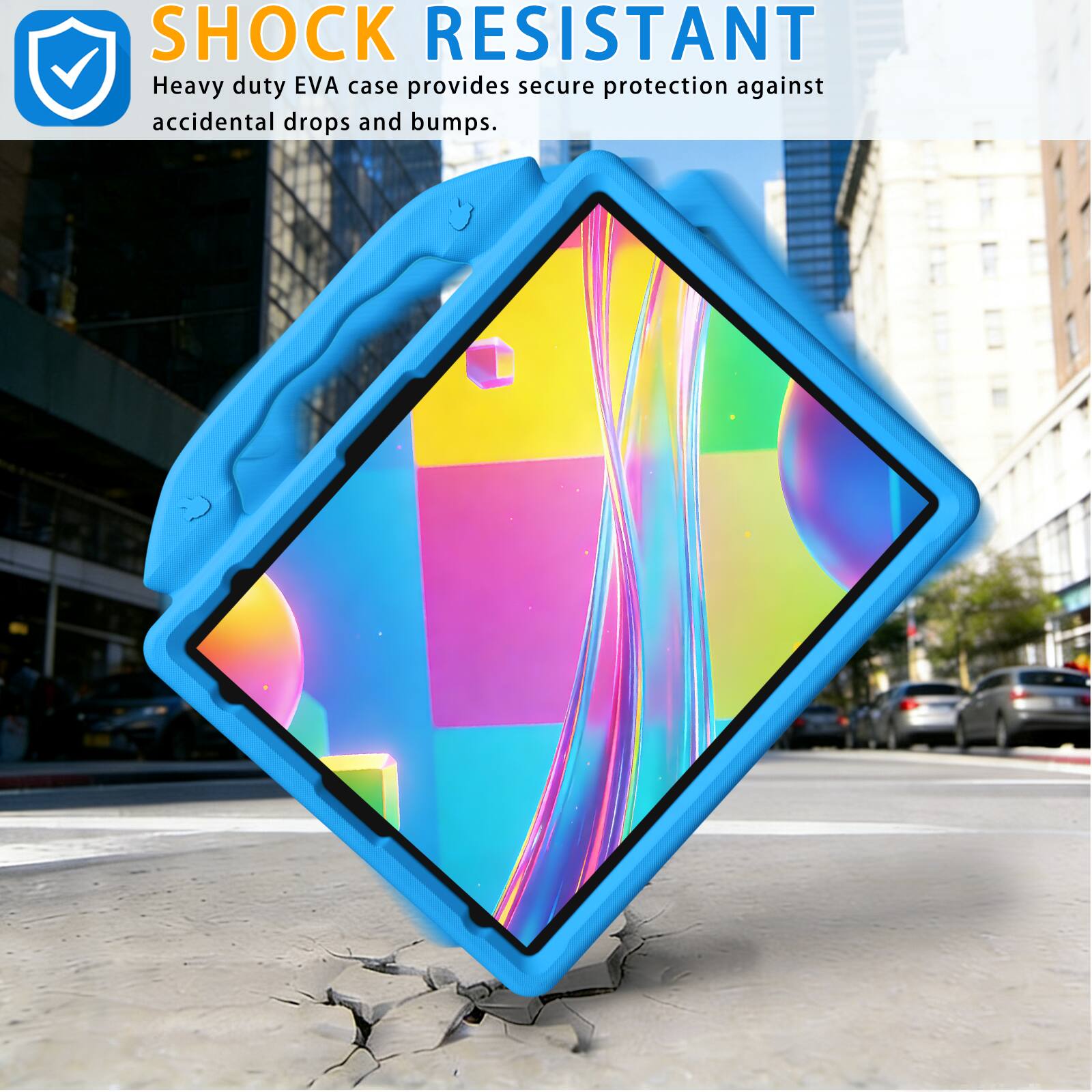 SHOCK RESISTANT  
Heavy duty EVA case provides secure protection against accidental drops and bumps.
