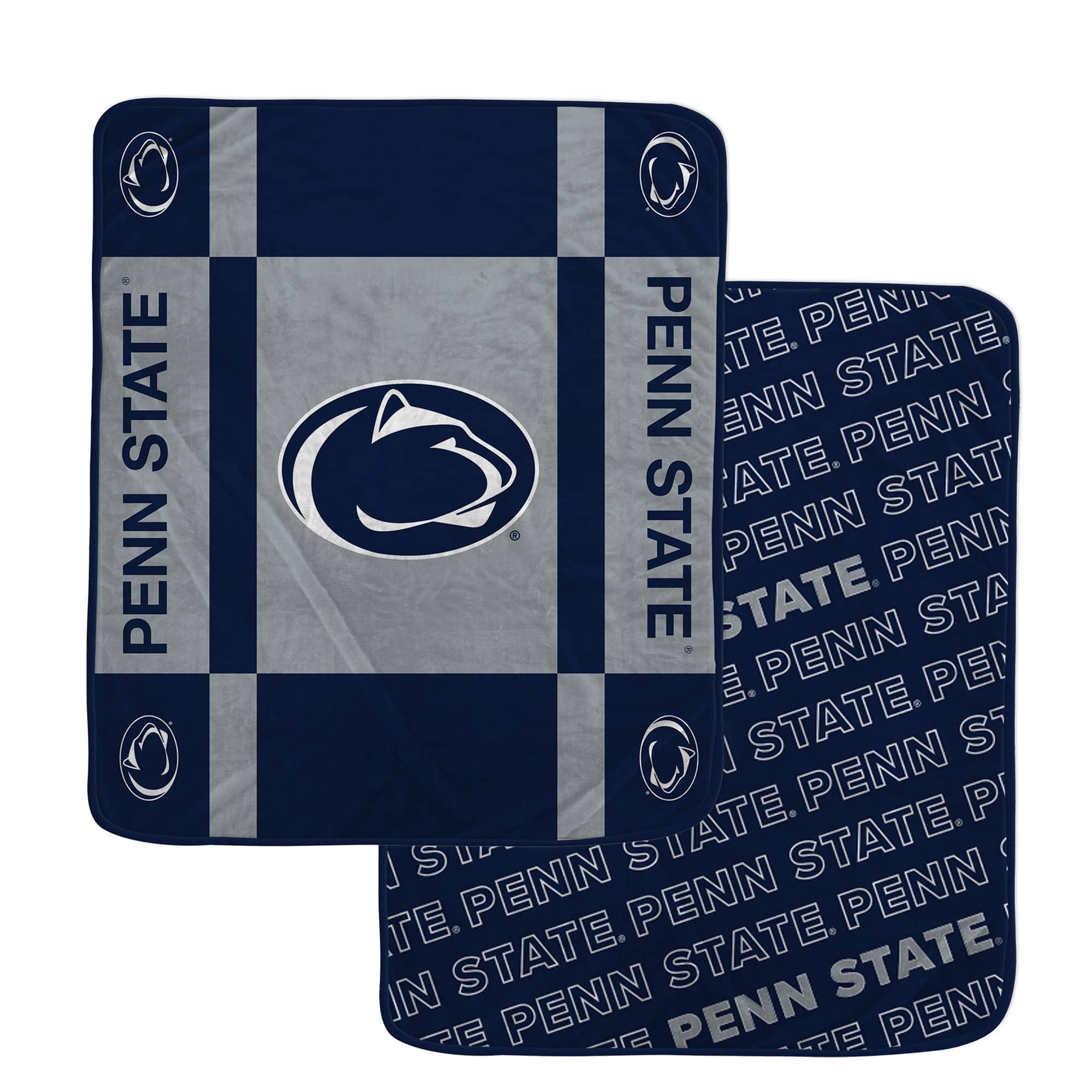 Pegasus - Penn State Nittany Lions 60- x 70- Reverse Block Wordmark Double-Sided Blanket - Multicolor