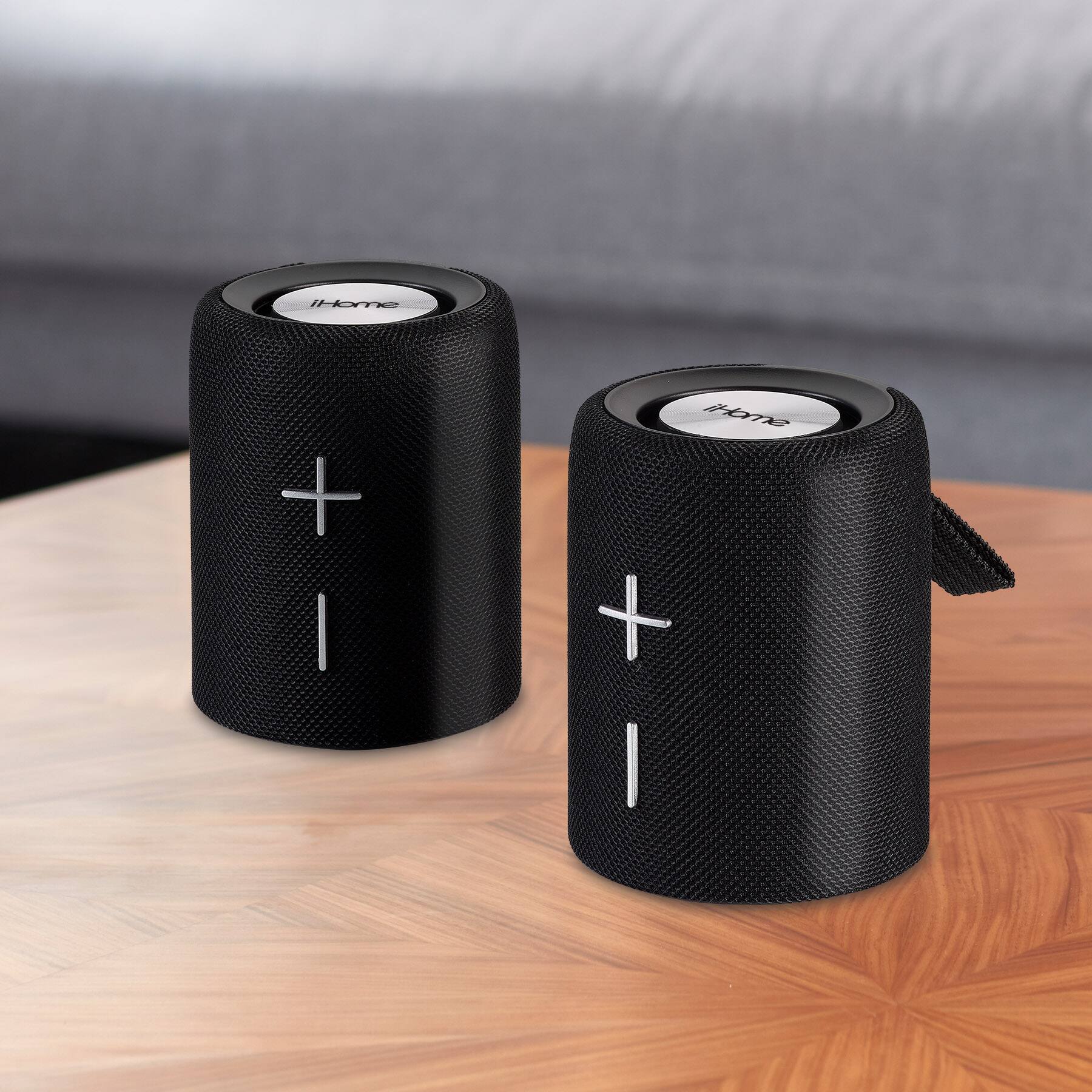 Alt View 1. iHome - iHome Split Bluetooth Speaker with Wireless Stereo and  Enhanced Bass (iBT430) - Black.