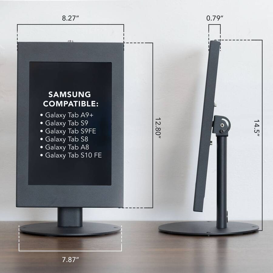 Rotating Securing Tabs Mount It! Anti‑Theft Tablet Countertop Stand for Samsung Galaxy Tabs ...