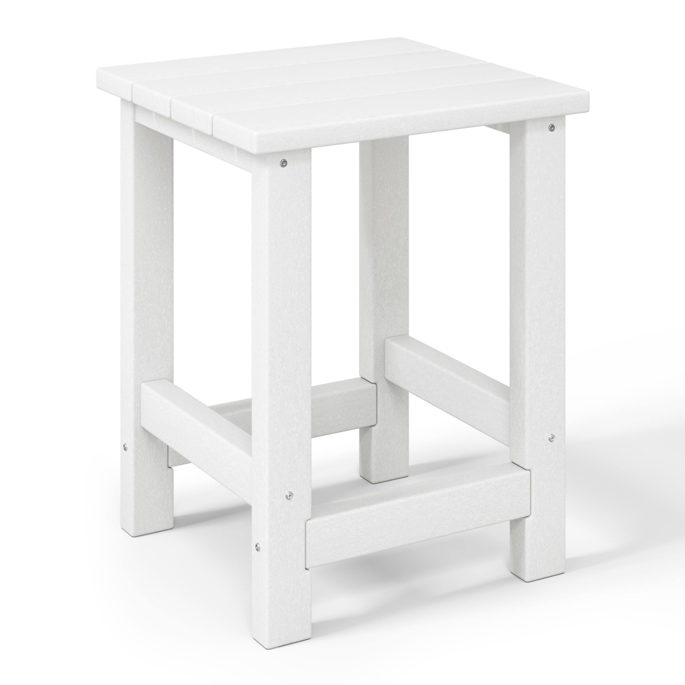 Alt View 1. WestinTrends - WestinTrends Malibu 3-Piece Kids Outdoor Rocking Chairs Set With Kids Square Side Table - White.