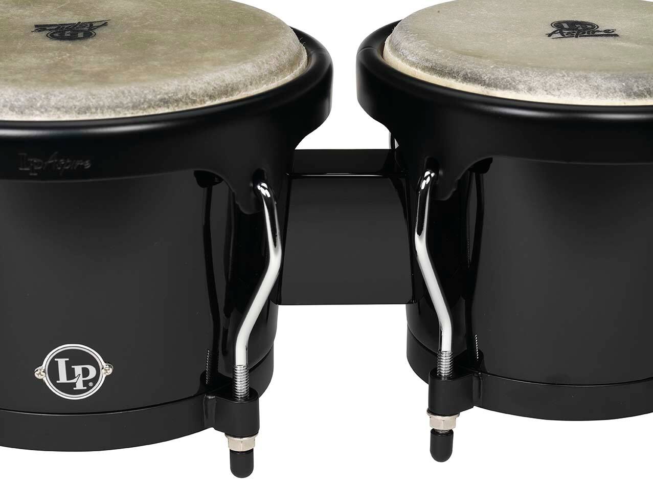 Angle. Latin Percussion - Aspire 6-3/4" & 8" Bongos.