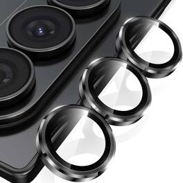 Dteck - for Samsung Galaxy Z Fold 8 Ultra Camera Lens Cover, Individual Anti Scratch Metal Ring Tempered Glass Camera Lens Cover - Black
