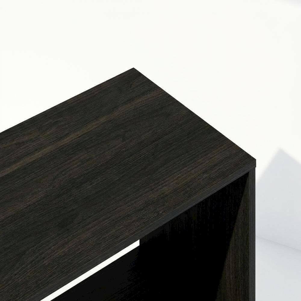 Alt View 1. FurniFact - Wooden Bookcase with Open Shelving for Storage and Display - Espresso.