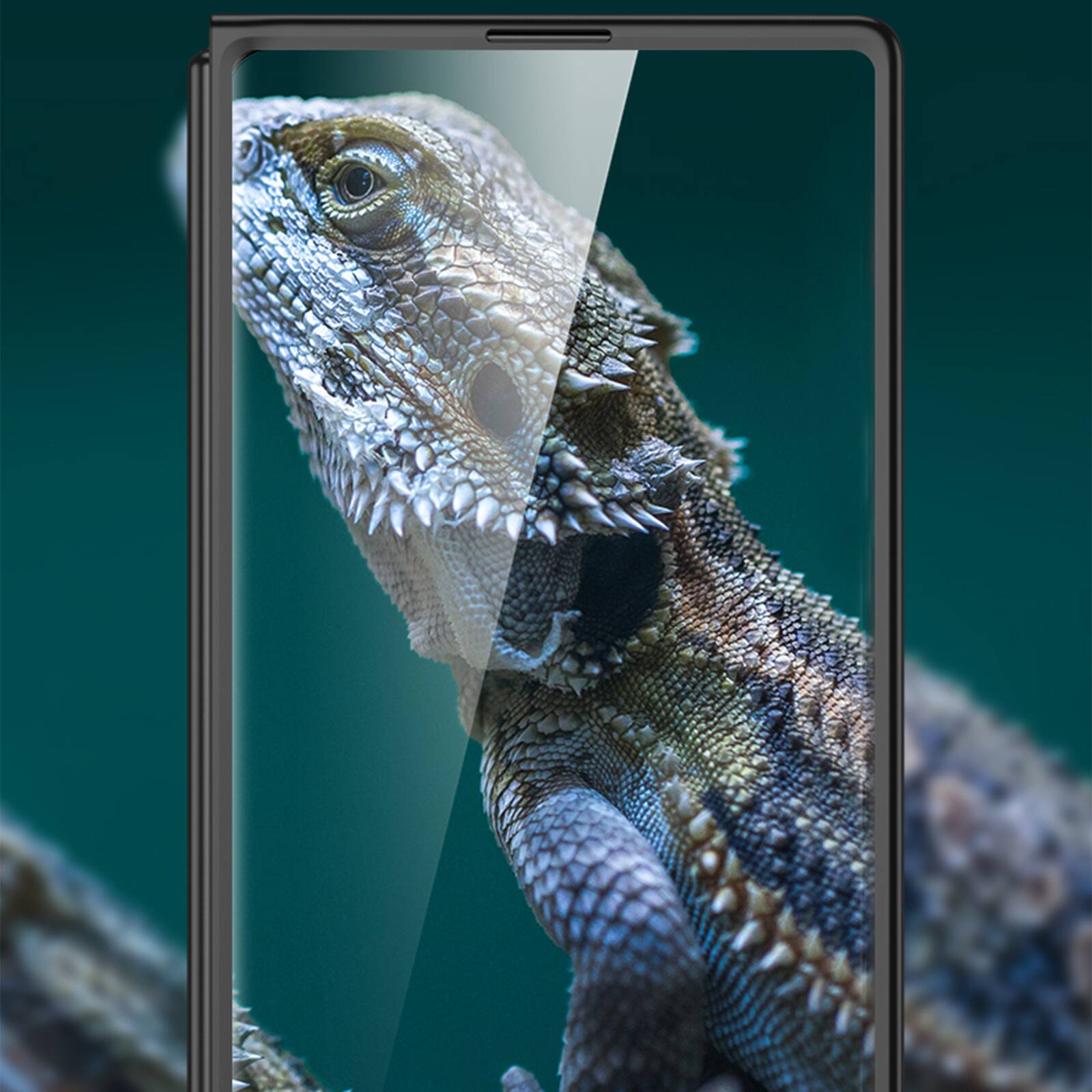 Alt View 1. Dteck - Ultra Slim Case For Samsung Galaxy Z Fold 7 Built-in Screen Protector Shock-Absorbent Hard PC Cover - Silver.