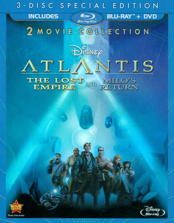  Atlantis: The Lost Empire/Atlantis: Milo's Return [3 Discs] [Blu-ray/DVD]