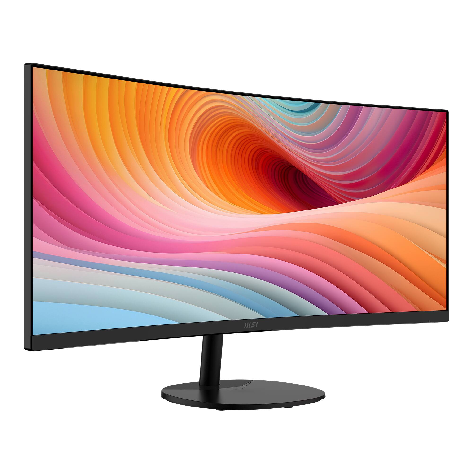 Angle. MSI - PRO MP341CQ E12 34" Curved UWQHD 120Hz 1ms VA Business Monitor with Built-in Speakers( (DisplayPort, HDMI ) - Black.