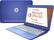 Front. HP - Stream 11.6" Laptop - Intel Celeron - 2GB Memory - 32GB eMMC Solid State Drive - Blue.