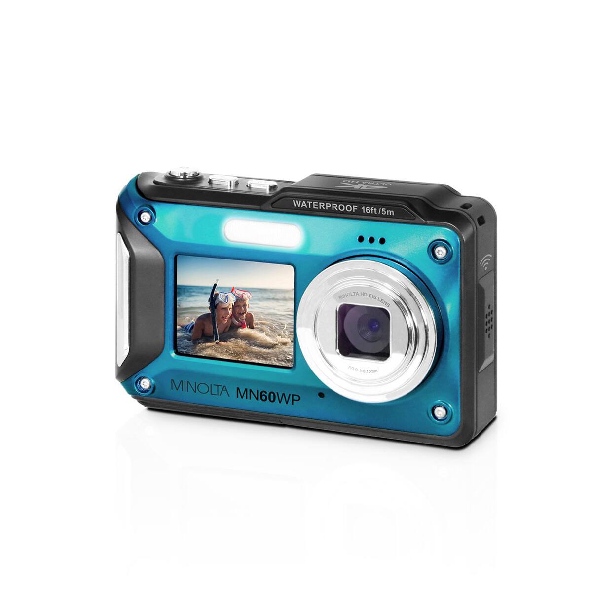 HD ULTRA 4K WATERPROOF 16ft/5m  
MINOLTA, MD EIS LENS  
MINOLTA MN60WP  
F/3.0 15mm