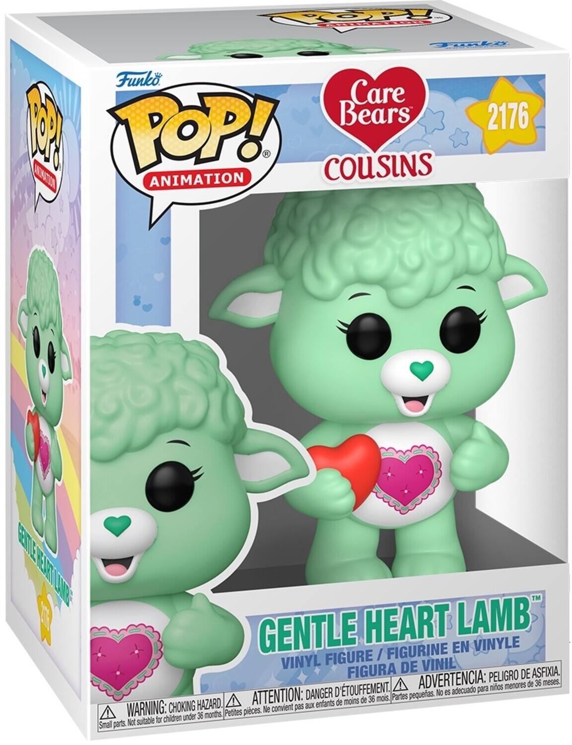 POY Co Tli Funko Care Bears 2176 1 POP! COUSINS ANIMATION BTE RAT LNB GENTLE HEART 3 LAMB FIGURINE EN VINYLE FIGURE / VINYL DE VINIL FIGURA PELIGRO DE ASFIXIA. D'TOUFFEMENT. ADVERTENCIA: para niños menores de 36 meses. DANGER petites. No es adecuado HAZARD. A ATTENTION: aux enfants de moins de 36 mois. Partes WARNING: CHOKING Petites pièces. Ne convient pas children under 36 months. Not suitable for Small parts.