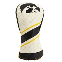 Team Golf - Iowa Hawkeyes Striped Quilted Driver Headcover - Multicolor