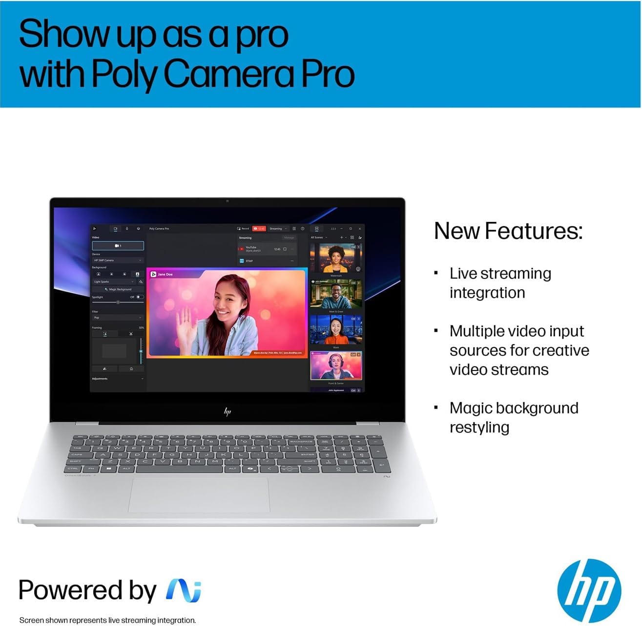 HP OmniBook 7 17.3 2K Touchscreen Laptop Intel Core Ultra 7 with