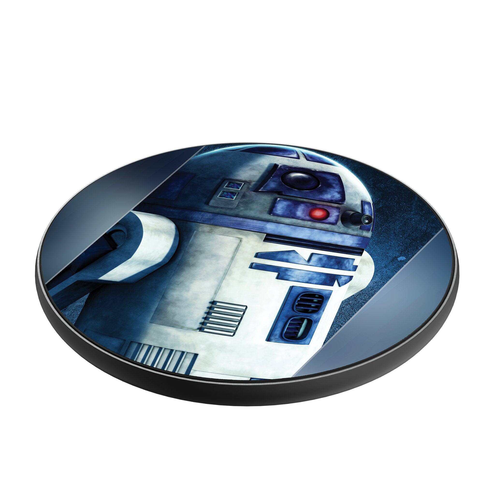 Angle. Keyscaper - Star Wars: A New Hope Portrait 15-Watt Wireless Charger - R2-D2.