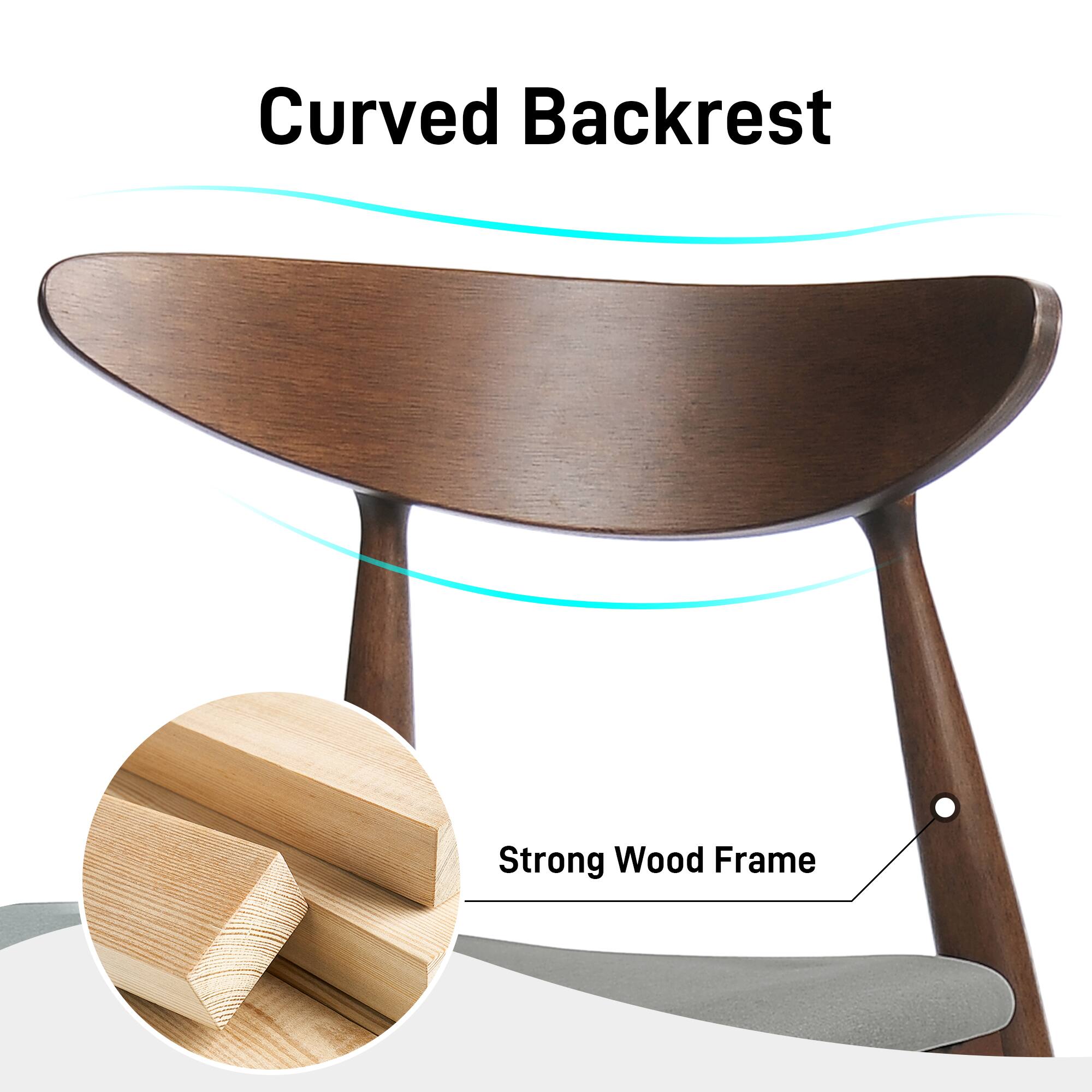 Curved Backrest

Strong Wood Frame