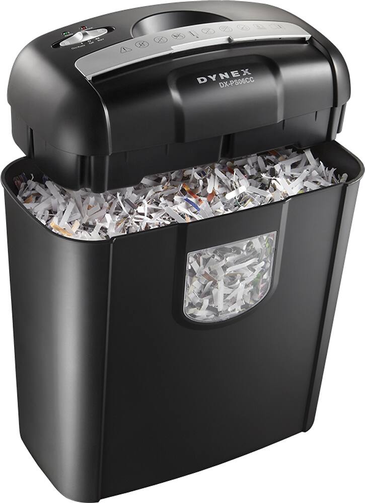 Alt View 13. Dynex™ - 6-Sheet Crosscut Shredder - Black.