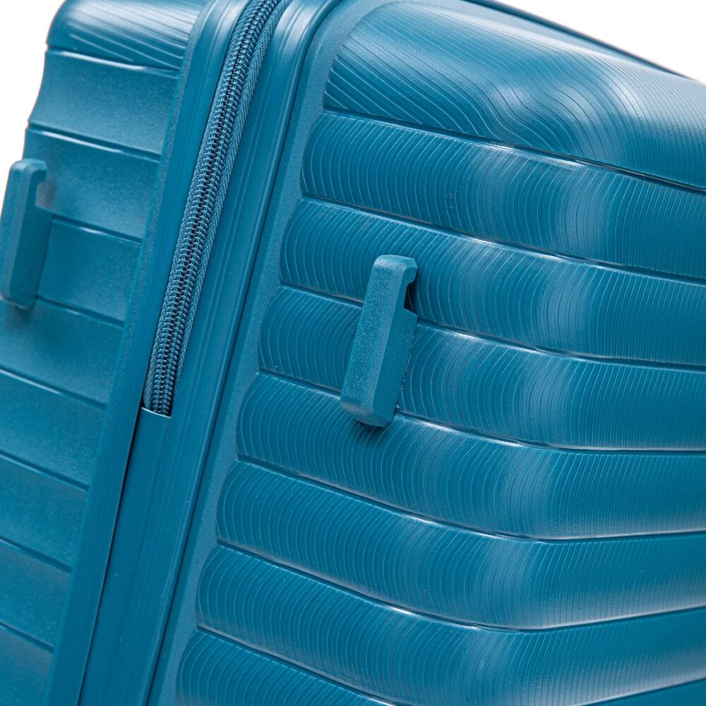 Alt View 2. Ropilly - Ropilly 4 Piece Luggage Set Hardside Spinner Luggage with 14-Inch Cosmetic Case, Blue Suitcase Set - Blue.