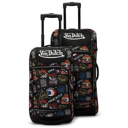 Von Dutch - Rolling Duffel 2-Piece Set - Jax Black