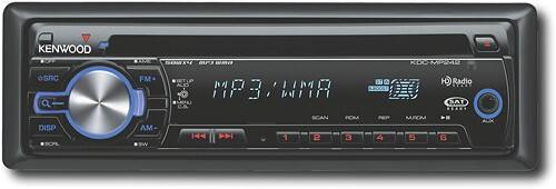 Front Standard. Kenwood - 50W x 4 Apple® iPod®-Ready In-Dash CD Deck with Detachable Faceplate.