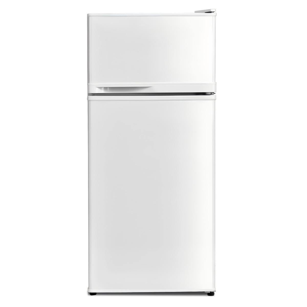 Alt View 7. Ecooso - 2-Door Compact Refrigerator with Top Freezer, Small Fridge for Apartment, Dorm Room & Office Use - White.