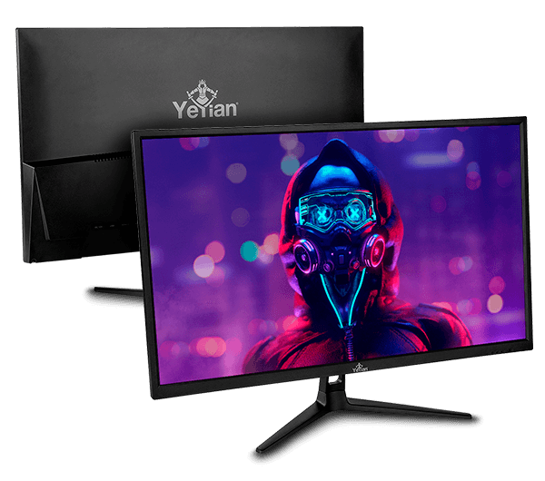 Alt View 1. YEYIAN - Yeyian 27" Gaming Monitor. IPS, 4K, 60Hz, Ultra HD, 5 ms,  HDMI, USB, DP, FreeSync, Built-in Speakers. YMG-4K27-01 - Black.