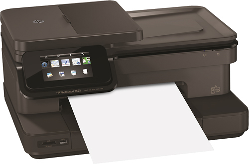 fornærme kæde Turbine Best Buy: HP Photosmart Inkjet Multifunction Printer Color Photo Print  Desktop Black 7525