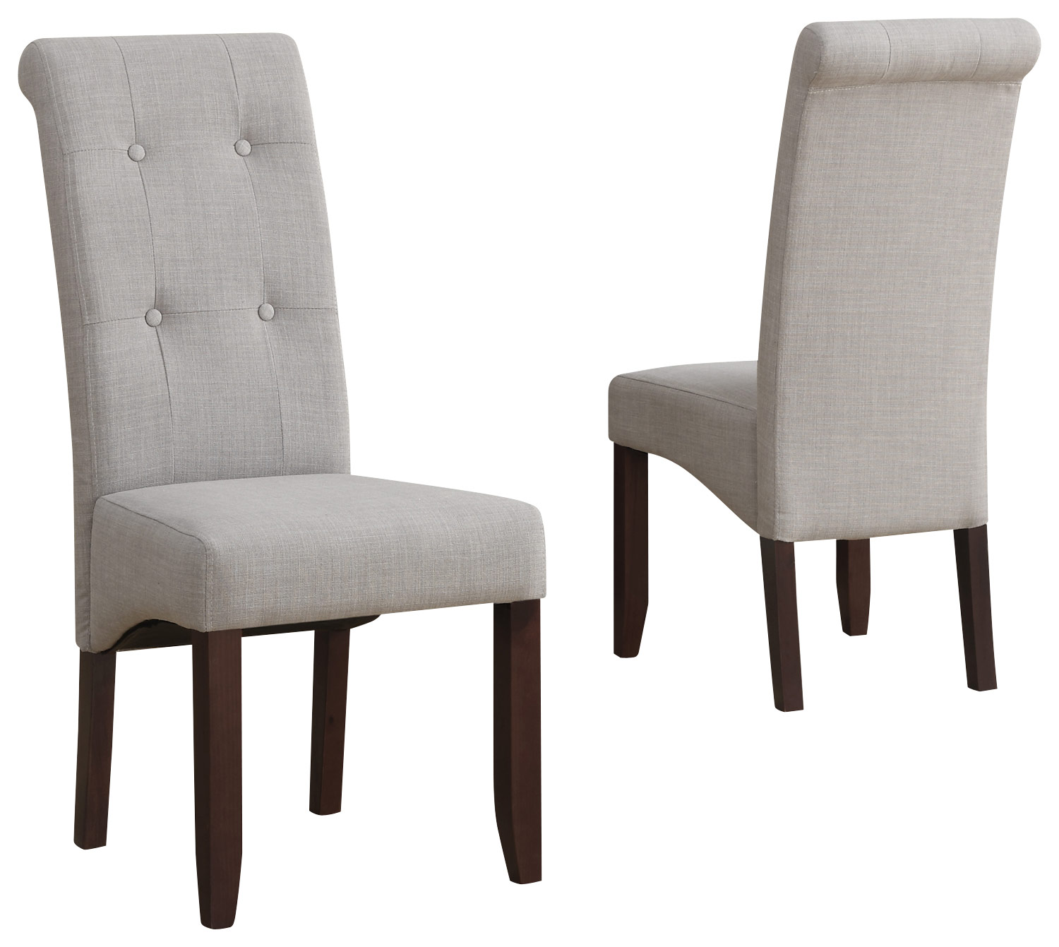 Simpli Home - Cosmopolitan Parson Chairs (Pair) - Dove Gray was $253.99 now $191.99 (24.0% off)