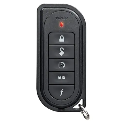 Front. Viper - VIPER 7654V 1-WAY SST SUPERCODE COMPANION REMOTE - Black.