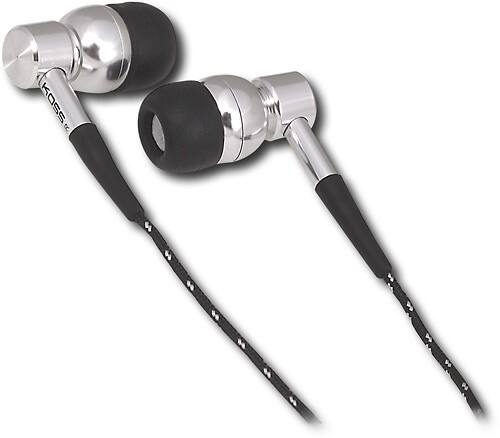 Front Standard. Koss - Stereo Earphone - Silver.