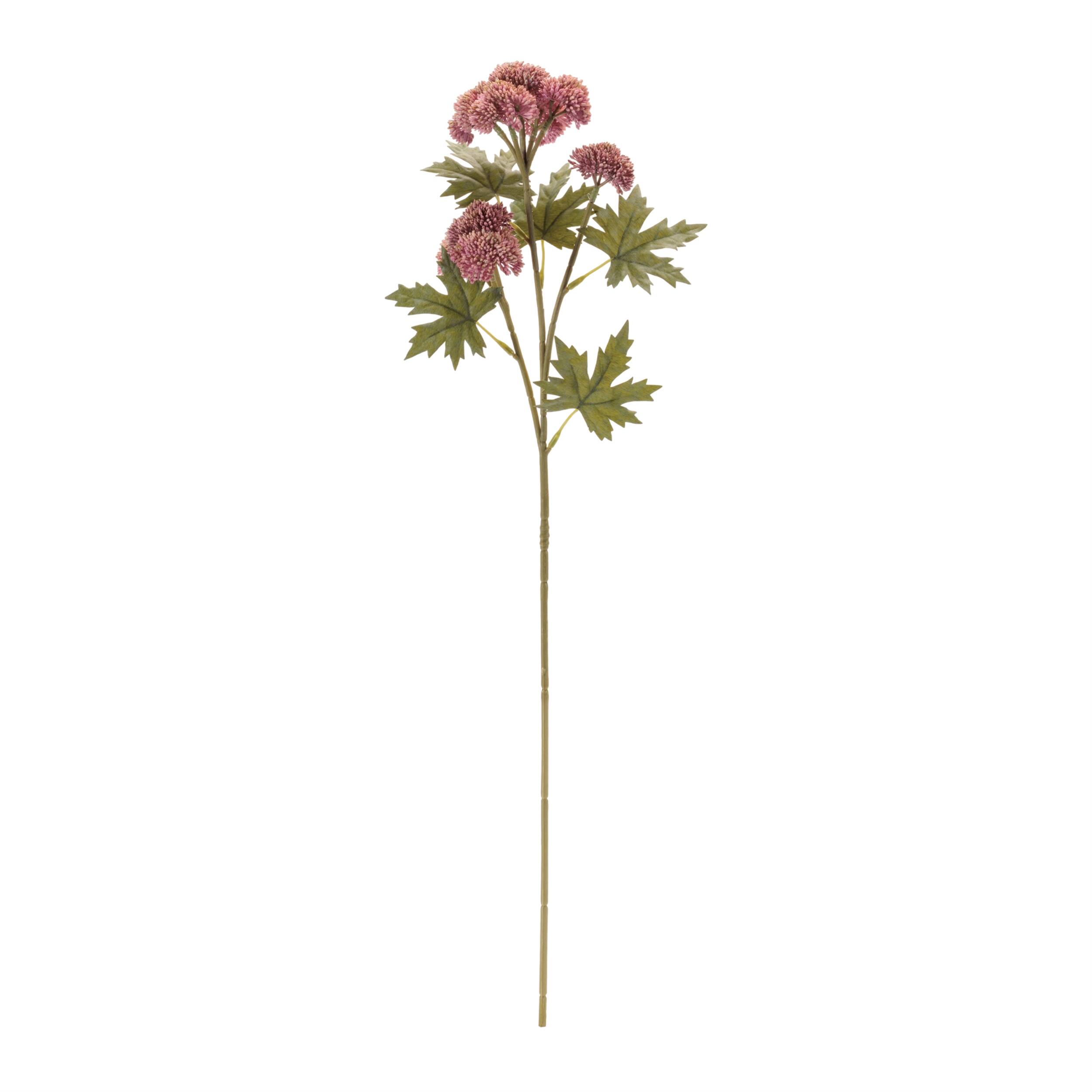 Angle. BreeBe - Sedum Succulent Spray (Set of 6) - Red, Green.