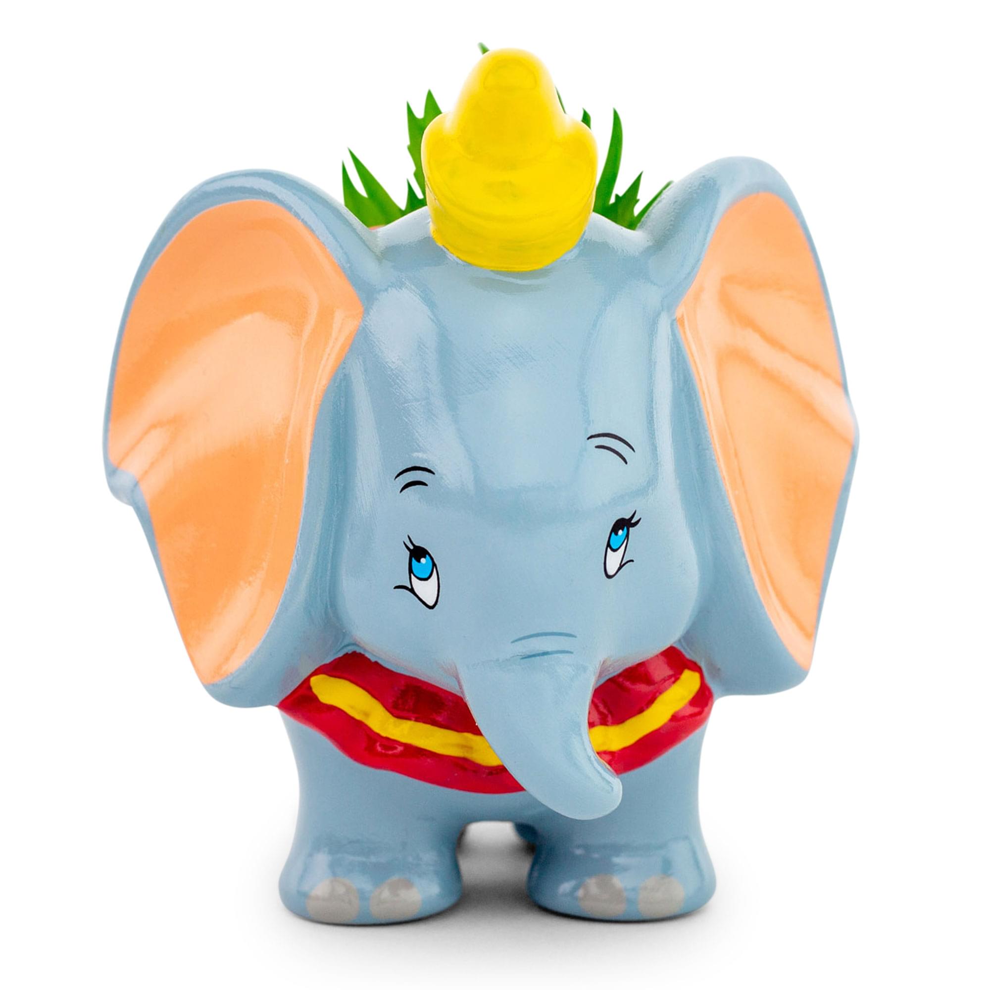 Alt View 1. Silver Buffalo - Disney Dumbo 4-Inch Mini Planter With Artificial Succulent - Grey.