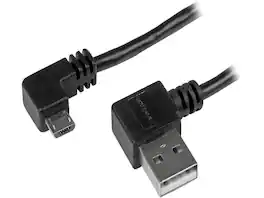 StarTech.com - 2m 6 ft Micro-USB Cable with Right-Angled Connectors - M/M - USB A to Micro B Cable
