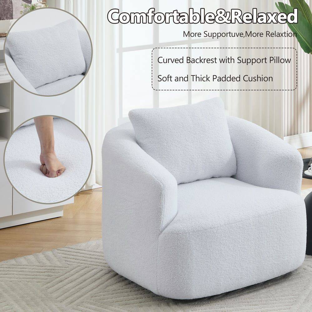 Comfortable & Relaxed  
More Supportive, More Relaxation  
Curved Backrest with Support Pillow  
Soft and Thick Padded Cushion