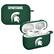 Front. Affinity Bands - Michigan State Spartans AirPods Pro Silicone Case Cover - Green.