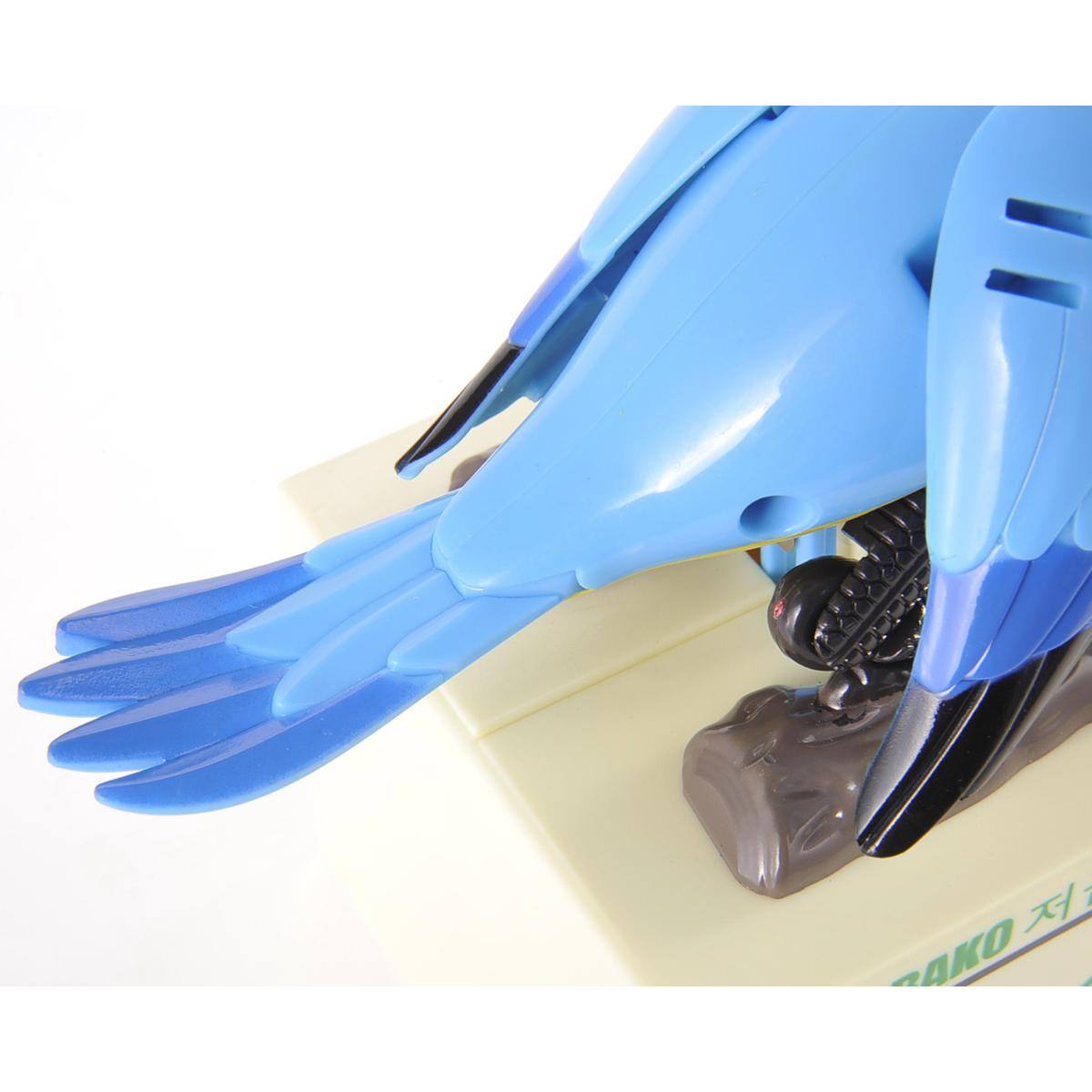 Alt View 4. JuzToys - Parrot Coin Bank Box, Electric Money Box for Kids, Parrot Shape Money Saving Box Electronic Piggy Bank Robotic Toy, Blue - Blue.